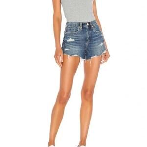Blank NYC The Barrow Vintage High Rise Distressed Denim‎ Shorts Size 28